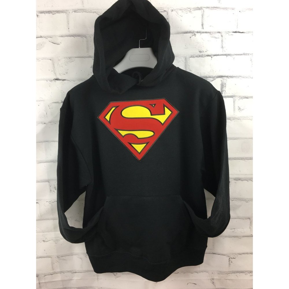 Superman Hooded Sweatshirt in Black - Adult Small